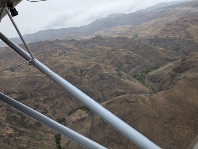 Flying over northern NV